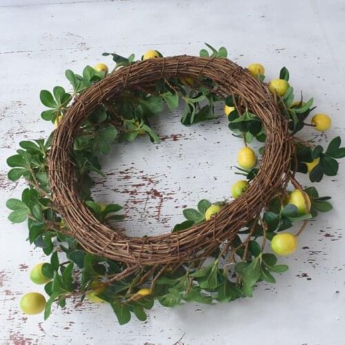 Spring Fruit Wreath Spring Fruit Wreath For Front Door Home Decoration With Green Leaves