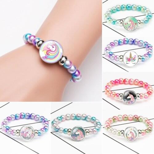 1Pc Unicorn Bracelet Unicorn Birthday Party Decoration Kids Birthday Unicorn Party Supplies Baby Shower Party Favor Gifts