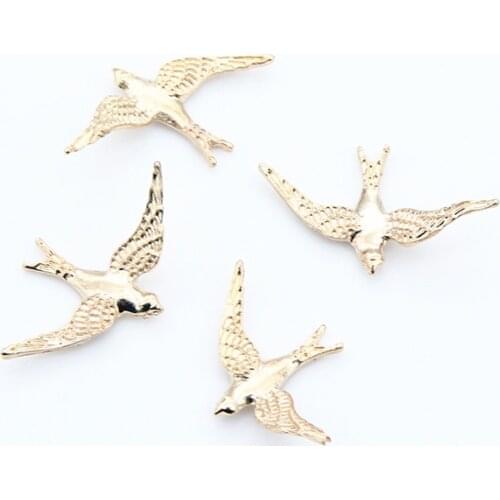 10 Pcs/Lot New Antique Alloy Metal Decorative Buttons DIY Hair Accessories Headwear Handmade Artificial Diamond Jewelry Buttons