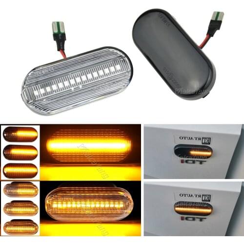 2 pieces Led Dynamic Side Marker Turn Signal Light Sequential Blinker Light For Ford C-Max Fiesta Focus MK2 Fusion Galaxy