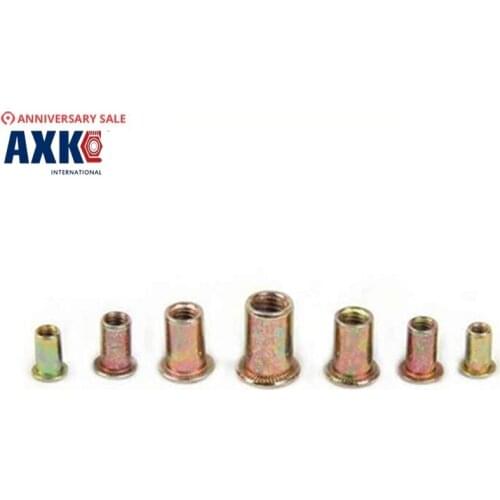 Free shipping 50 pieces Flat Head Metric Steel M3 Blind Insert Rivet Nut Rivnut Freeship