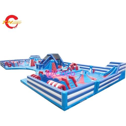 Free ship to sea port! super big inflatable bounce castle,outdoor inflatable jumping house, obstacle course, slide combo field