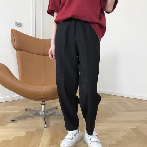 High Elastic Waist Trousers New Loose Fit Pants Women Fashion Tide Spring Autumn 2021 Z323