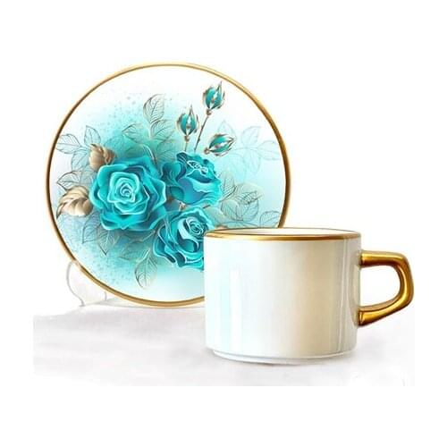 Asaf Tea Cup Set 12 Pieces English Rose