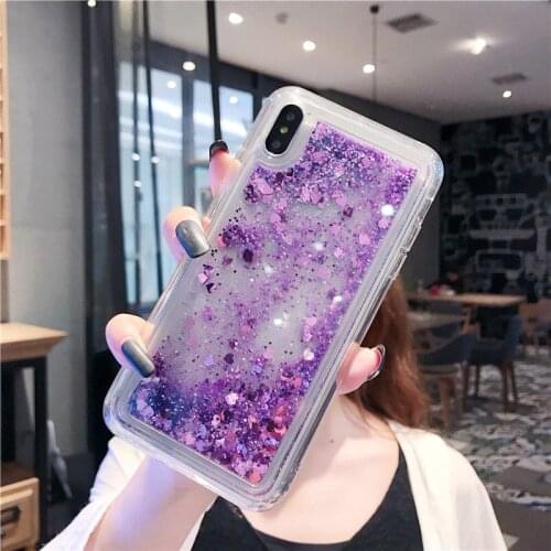 Phone cases For HUAWEI Y7 2018 PRIME Y9 PRO Y5 Y7P Y6P Y5P 2020 HONOR 10X 9A Water Shine Soft silica gel Liquid Quicksand