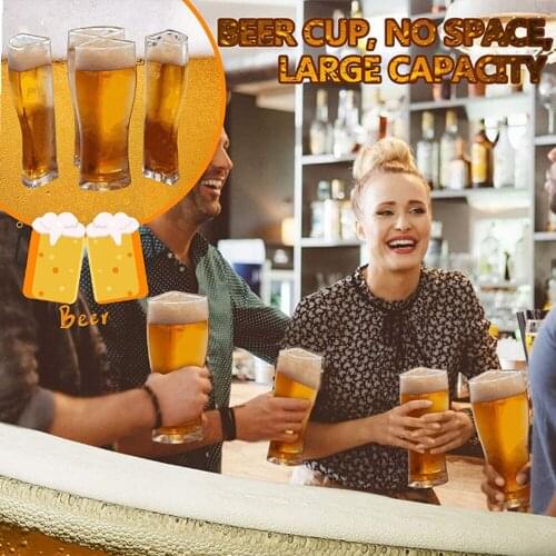 Four-in-one creative beer mug, party wine dispenser, acrylic beer mug