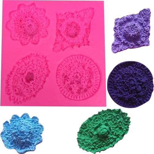 DIY flower silicone mold fondant cake decorating cooking tools F0356