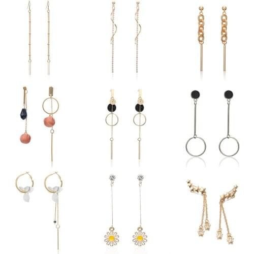 Long Earrings Crystal Drop 2020 Newest Flower Shape Earrings Vintage Stud Earrings Free Shipping Auction