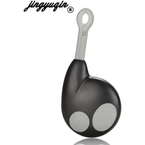 Jingyuqin New Black Color Replacement Remote Shell 2 Buttons Fit for Toyota Cobra Alarm 7777 Remote Key FOB Cases