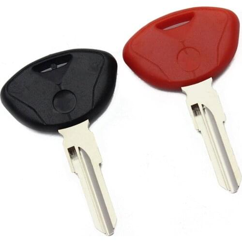 Can Loaded With Chips 1 Blank Motorcycle Key Cut Blade For BMW C650 GT Red Black