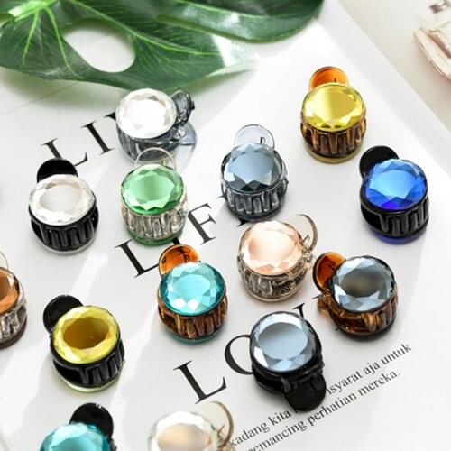 1PC Korea Fashion Women Retro Vintage Crystal Rhinestone Mini Crown Hairpins Hair Claws Hair Clips Barrettes Hair Accessories