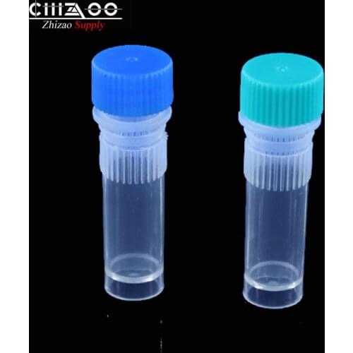 Laboratory 1ml Flat Bottom Freezing Tube Plastic Microtubes Cryogenic Vials