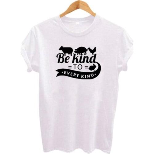 Summer Be Kind To Every Kind Ulzzang Harajuku T Shirt Women Kind Person Kawaii Shirt Streetwear Ladies T Shirt