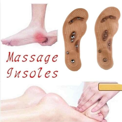 Foot massager Magnetic Therapy Thener foot Massage Pads Health Slimming Pain Acupuncture Insoles Deodorant insole Foot Care Pad