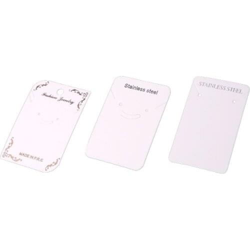 Fashion Jewelry White Necklace Packaging Card 50Pcs Classical Pattern Neck Bracelet Cards Custom logo Boutique Supplier