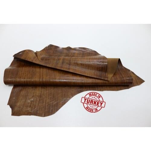 Real Sheep Skin Brown 1 Mm Tanned Leather Ready Made Pieces Craft Products Wallet Bag Clothes Shoe Design Making