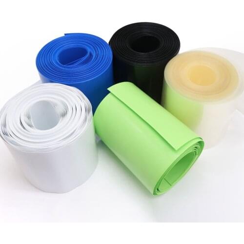 145mm Flat Width PVC Heat Shrink Tube Φ92mm Battery Sleeve Pack Heat Shrinkable Film Colour Select