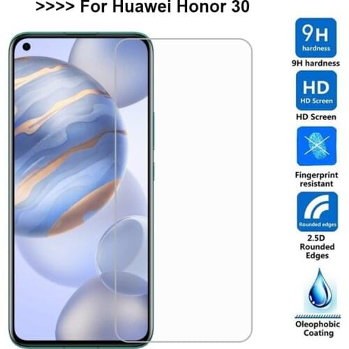 Tempered Glass For Huawei Honor 30 100% Original Screen Protector on Pantalla Xonor Honor 30 BMH-AN10 BMH-TN10 Pelicula De Vidro