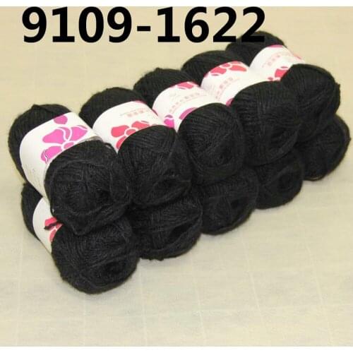 SALE 10 BallsX50g 4ply Mohair Ribbing Wool Hand Yarn Knitting Soft 9109-1622