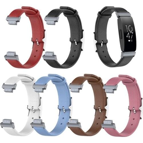 Compatible for Fitbit Inspire & Inspire HR Straps, Genuine Leather Bands for Fitbit Inspire & Inspire HR Fitness Tracker