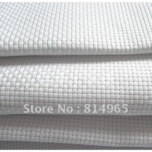 14 Count (14 CT) 150X50cm Aida Cloth Cross Stitch Fabric White/Red/Black Best Quality Free Shipping