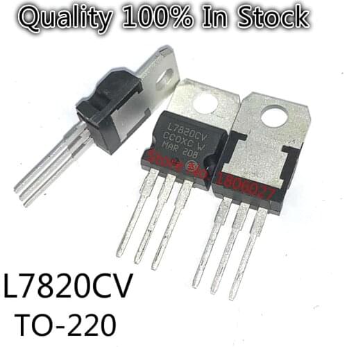 10pcs/lot L7820CV TO-220 package three-terminal regulator triode 20V