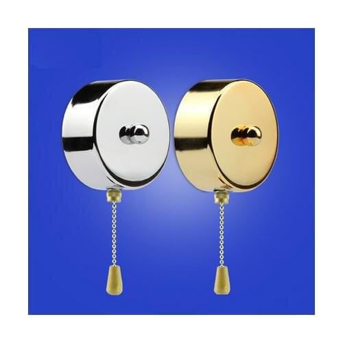 3A 250V vintage zipper pull rope wall switch with 5cm beaded rope switch&wooden handle for Ceiling lamp wall lamp bedside lamp