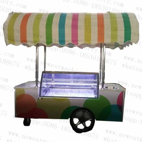 High quality ice cream cart for sale/street ice cream vending cart/popsicle ice cream cart