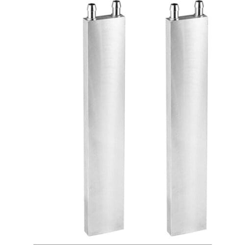 2 Aluminum Liquid-Water Cooling Block For Computer Cpu Radiator For Pc And Laptop Cpu Silver Heat Sink System (240Mm)