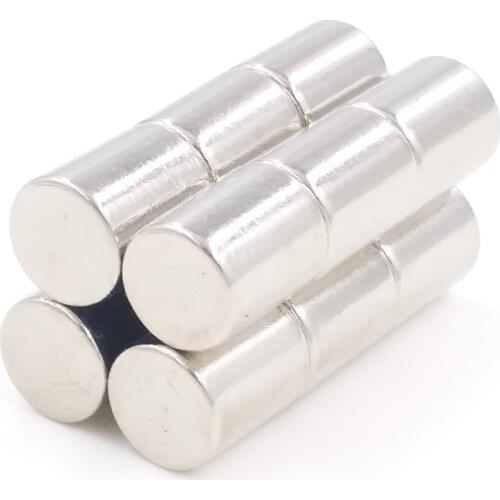 5 pcs Super Strong Round N50 Bar Cylinder Magnets 8 * 10mm Neodymium Rare Earth