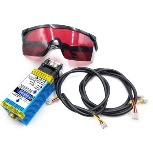 500MW Carving Blue Light 450nm Laser Module Head 3D Printer Kits DIY laser Engraving Machine