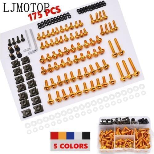 Aluminum Motorcycle Fairing Screws Nuts Kit Moto Body Work Bolts Screw For Suzuki GSXR750 RM85 RM125 RM250 rm 85 125 250 rmx 250