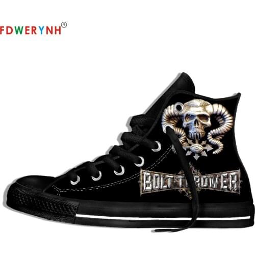 Bolt Thrower Music Fans Heavy Metal Band Logo Personalized Shoes Light Breathable Lace Upcanvas Casual Shoes