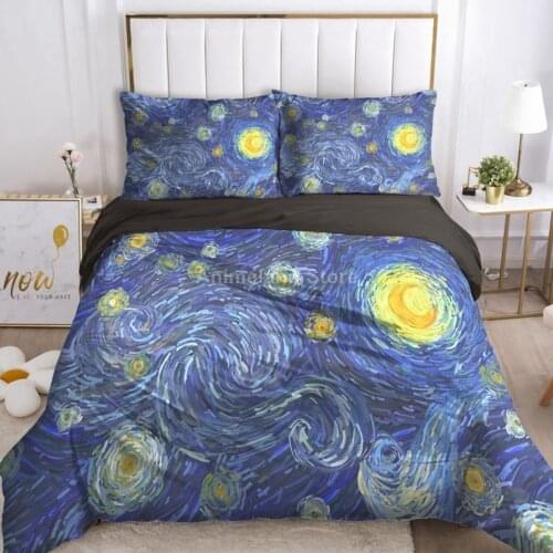 Galaxy Star Bedding Set Kids 3d Scenery Bed Linen Quilt Duvet Cover Sets Home Textile Decor Twin Single Queen King Size Universe