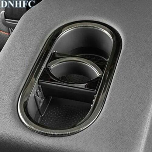 DNHFC Automobile rear drainage cup frame stainless steel decorative frame for Volkswagen T-ROC T ROC 2018 Accessories