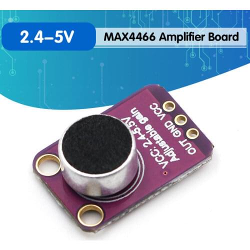 GY-MAX4466 Electret Microphone Amplifier Module MAX4466 Adjustable Gain For Arduino