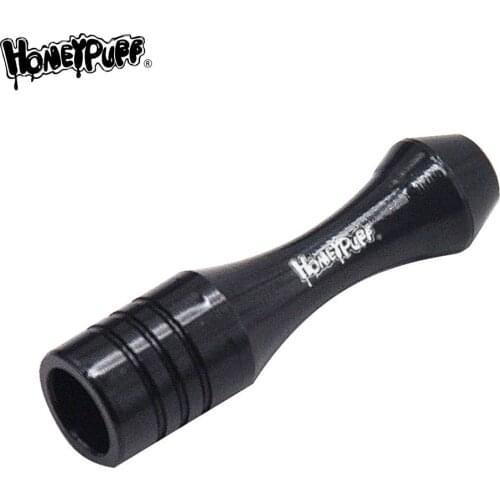 HONEYPUFF Mini Style Aluminum One Hitter Bat Smoking Herb Pipe 40MM Metal Cigarette Dugout Pipe Tobacco Pipes Accessories