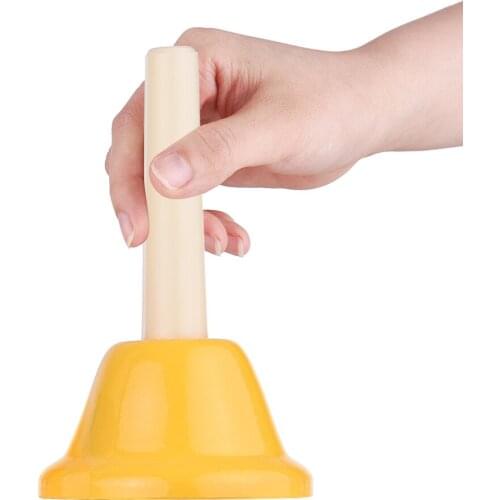 Muslady 8pcs Colorful Handbell 8 Note Diatonic Metal Hand Bells Set Tinkle Bells Percussion Instrument Toy for Kids Children