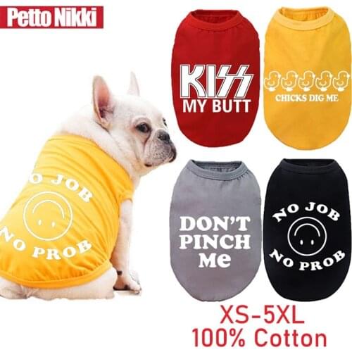 Pet Dog Clothes Summer Cool Cotton Dog Vest For Large Dogs Puppy Breathable Vest Dogs Shirt French Bulldog Golden Costume