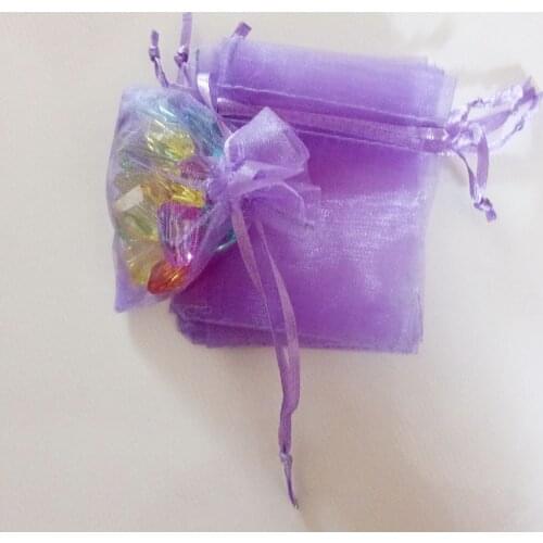 1000pcs Light Purple Gift Bags For Jewelry Bags And Packaging Organza Bag Drawstring Bag Wedding/Woman Storage Display Pouches