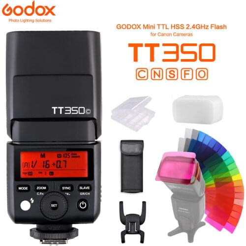 Godox Mini Speedlite TT350S TT350N TT350C TT350O TT350F Camera Flash TTL HSS GN36 for Canon Nikon Sony Fujifilm Olympus Camera