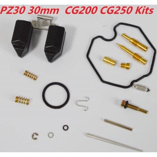 Pz27 pz26 pz30 26mm 30mm 27mm carburetor kits for zongshen ttr irbis keihin cg150 cg200 repair tools gasket jet gasket loncin