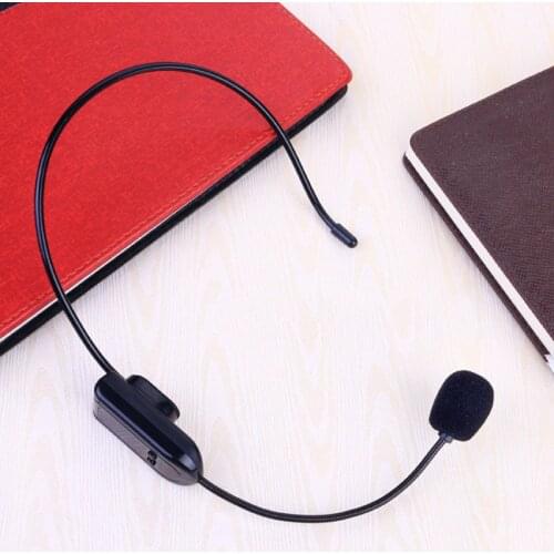 New FM Wireless Microphone Megaphone Headset Radio Mic for Tourist Guide Loudspeaker DOM668