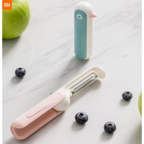 New xiaomi jordanjudy melon and fruit Peeler stainless steel Penguin cartoon Multifunction Planing knife Environmental safety