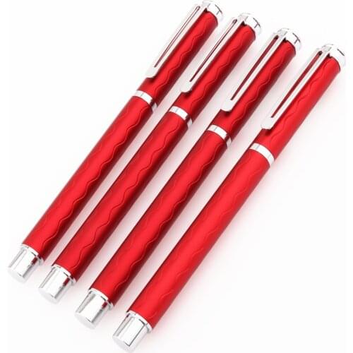 Luxury quality 3037 Red Student office Fountain Pen School stationery Supplies ink calligraphy pens