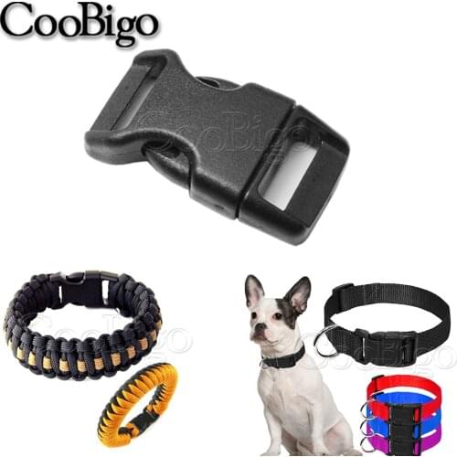50pcs 25mm Plastic Curved Side Release Buckle for Paracord Dog Collar Belts Tactical Backpack Straps Webbing Bag Accessories