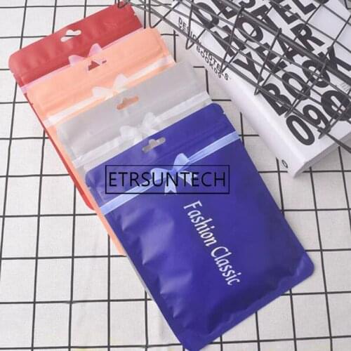 500pcs Plastic Packaging Bags for Scarf Underpants Socks T shirts Bag Storage Pouch with Hanging Hole