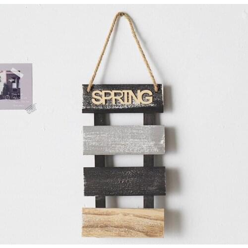 Spring Wall Decor Home Hanging Sign Wall Plaque Door Sign Rustic Farmhouse Decoration Gift for Kitchen Living Room TN88