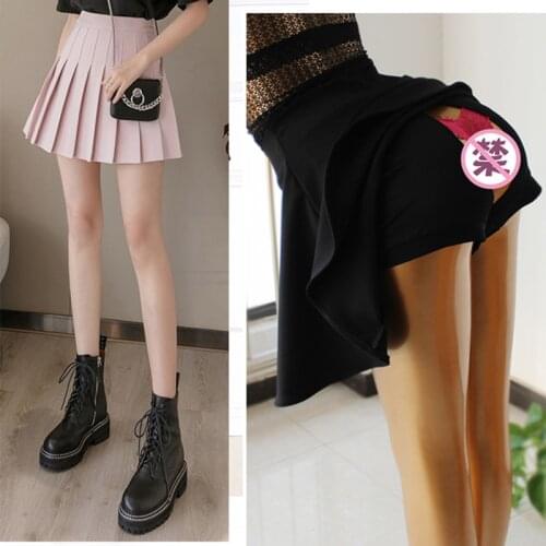 Outdoor Sex A-line skirt Pleated Exhibitionist Safety Short Pants Crotch Opening Zipper Summer Car Sex Women Sexual Wildness 4