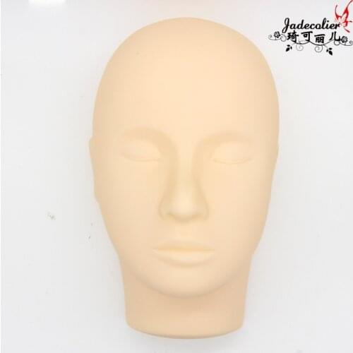 Eyelash Extension/ Makeup Practice Model Silicone Head Professional Training Heads Tool Mannequin Head